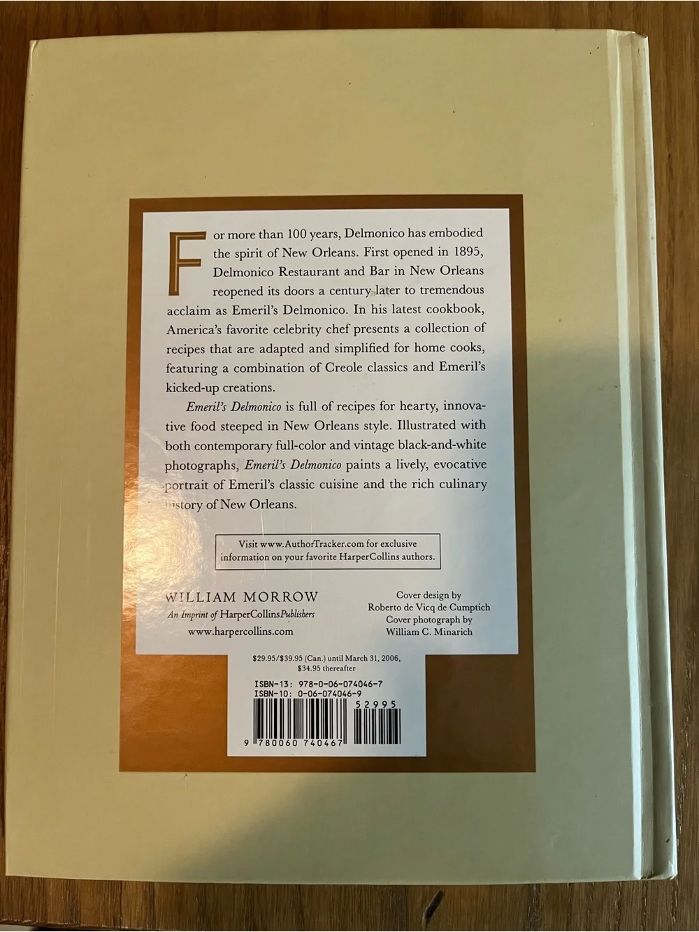 Emeril’s Delmonico Cookbook